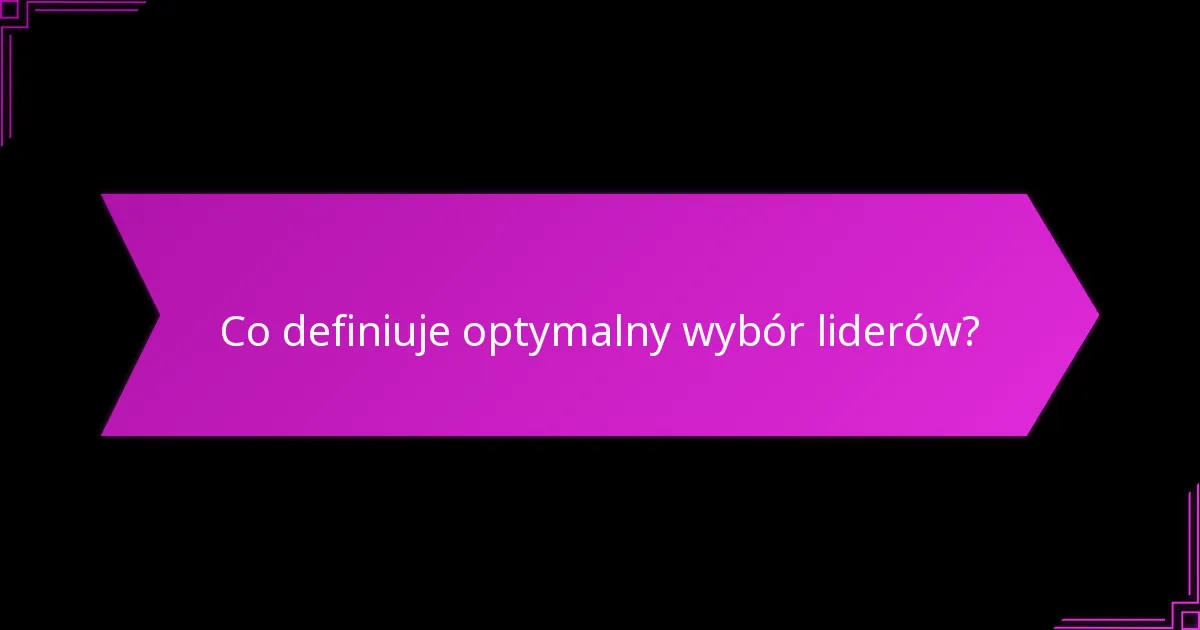 Jak liderzy mogą osiągnąć synergię między sobą?